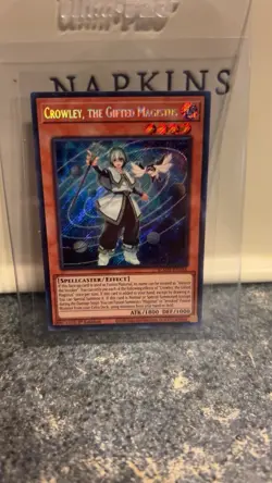 Crowley The Gifted Magistus 1st Edition Secret Rare Card BLMM-EN044 Yu-Gi-Oh! NM - Image 1