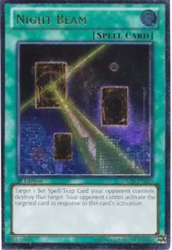 Night Beam - GAOV-EN055 - Ultimate Rare - Unlimited Edition Lightly Played, Engl - Image 1