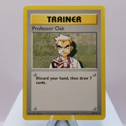Pokemon TCG - Professor Oak 88/102 Base Set Uncommon Shadowless WOTC 1999 - EXC - Image 2