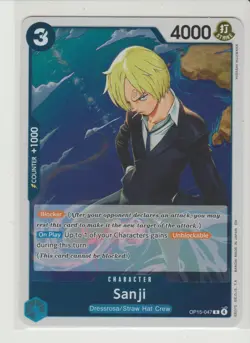 Sanji - Rare One Piece Card OP15-047 R - Image 1