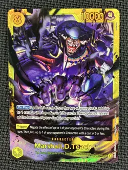 Marshall D. Teach OP16-119 One Piece Secret Rare (SEC) - The Time of Battle - Image 1