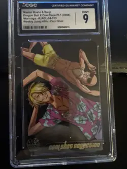 Master Roshi & Sanji Cgc 9 Dbz One Piece Morinaga - Image 1