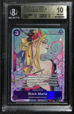 One Piece Black Maria Illustration Box Vol. 2 OP08-074 BGS 10 - Image 1