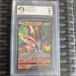 Zamazenta V 018/025 Full Art 2021 Pokemon Celebrations CGA 9 Mint - Image 1