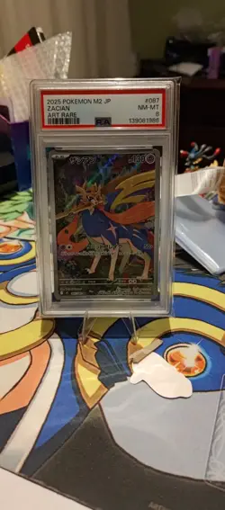 PSA 8 Zacian Japanese Inferno X Art Rare 087/080 - Image 1