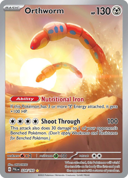 Pokemon Orthworm 224/193 Paldea Evolved Illustration Rare Holo EN M/NM - Image 1