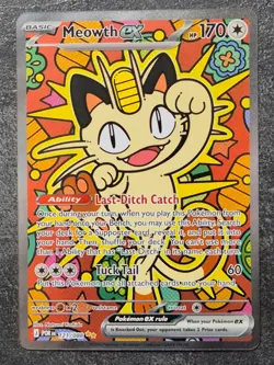 Meowth ex 121/088 Perfect Order Special Illustration Rare Pokemon EXC - Image 1