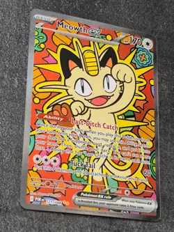 Meowth ex 121/088 Perfect Order Special Illustration Rare Pokemon EXC - Image 4