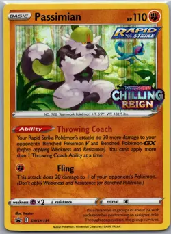 Passimian SWSH115 - Pokemon TCG SWSH Black Star Promos - Stamped Promo (NM) - Image 1