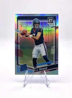 2023 Panini Donruss Optic C.J. Stroud #244 Holo Rated Rookie Silver Prizm Texans - Image 1