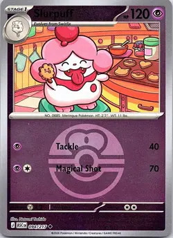 Slurpuff (Love Ball) 094/217 Uncommon Ascended Heroes Pokemon Reverse Holo NM - Image 1