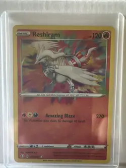 Pokemon TCG Reshiram Shining Fates 017/072 Holo Amazing Rare - Image 1