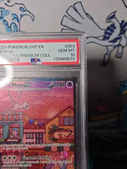 2023 Pokemon Mew ex SVP EN 151 UPC #053 Black Star Promo PSA 10 - Image 3