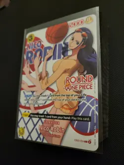 One Piece x Round 1 ENGLISH Promo Card - Nico Robin EB03-054 - Image 3