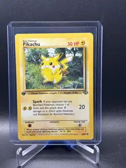 Pikachu 60/64 1st Edition Common Jungle Pokemon Cards MP - Image 1