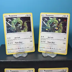 🐉 Rayquaza SWSH029 NM+ 4 CARD LOT Sword&Shield Black Star Promo Cosmos Holo - Image 2
