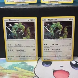 🐉 Rayquaza SWSH029 NM+ 4 CARD LOT Sword&Shield Black Star Promo Cosmos Holo - Image 3