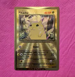 Pikachu Pokemon TCG Holo ENG Basic 40 HP Standard Size Pokemon Card - Image 1