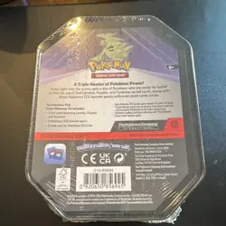Pokemon TCG Tyranitar sealed tin 3 foil cards 3 boosters and an online code - Image 2