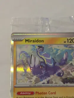 Pitch Black Prerelease Staff Promo Card 4-pack Sealed New In Plastic Pokemon TCG - Image 2