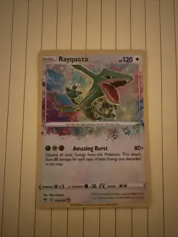 Rayquaza Amazing Rare Card 138/185 Vivid Voltage 2020 NM Condition - Image 1