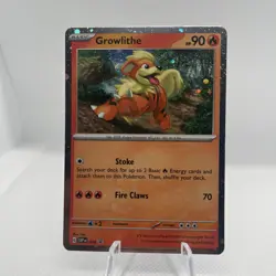 Growlithe Swirl 🌀 Promo Holo SV: Scarlet & Violet Promo Cards 024 NM Pokemon - Image 1
