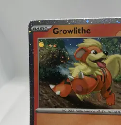Growlithe 🌀 Swirl Promo Holo SV: Scarlet & Violet Promo Cards 024 NM Pokemon - Image 2