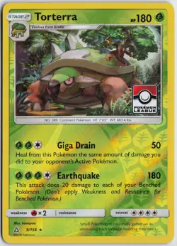 Torterra - (Pokemon League) Promo League & Championship Cards 009/156 NM - Image 1