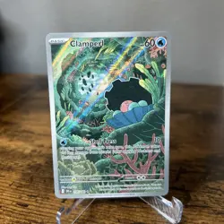 Pokemon TCG Clamperl 195/182 Destined Rivals Illustration Rare Pokemon Card - Image 1
