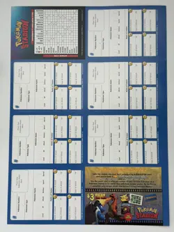 Pokemon Stadium Blockbuster Uncut Mewtwo Sheet Nintendo Power Promo Type Card - Image 2