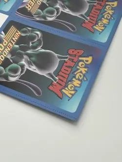 Pokemon Stadium Blockbuster Uncut Mewtwo Sheet Nintendo Power Promo Type Card - Image 3