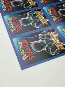 Pokemon Stadium Blockbuster Uncut Mewtwo Sheet Nintendo Power Promo Type Card - Image 4