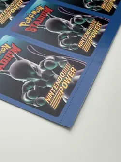 Pokemon Stadium Blockbuster Uncut Mewtwo Sheet Nintendo Power Promo Type Card - Image 5
