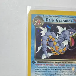 Pokemon Dark Gyarados Team Rocket Holo Rare 70 HP 1st Ed Eng 8/82 2000 - Image 4