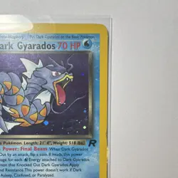 Pokemon Dark Gyarados Team Rocket Holo Rare 70 HP 1st Ed Eng 8/82 2000 - Image 5