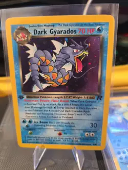 Dark Gyarados 8/82 Holo Rare Team Rocket Pokemon 1st Edition Holo Lightly Played - Image 1