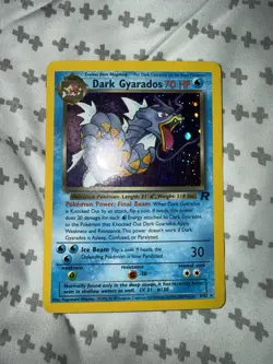 Dark Gyarados 8/82 Team Rocket Unlimited Holo Rare Moderately Played Pokemon TCG - Image 1