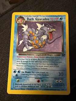 Dark Gyarados Holo Rare 8/82 Team Rocket Pokemon TCG - Image 1