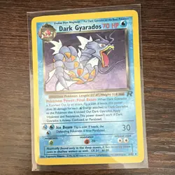Pokemon TCG Dark Gyarados Holo Rare Team Rocket Unlimited 8/82 English 70HP - Image 1