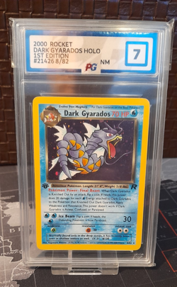 Pokemon Dark Gyarados Holo Rare Card 1st Edition WOTC Team Rocket 8/82 PG 7 NM - Image 1