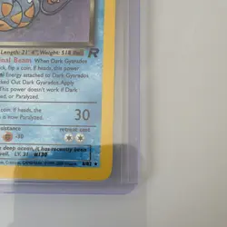 Pokemon TCG Dark Gyarados 8/82 Team Rocket Holo Rare 70 HP English 1999 - Image 2