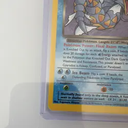 Pokemon TCG Dark Gyarados 8/82 Team Rocket Holo Rare 70 HP English 1999 - Image 3