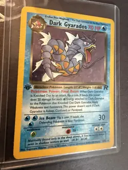 Pokemon Dark Gyarados 8/82 Team Rocket Holo Rare 1st Edition 70 HP English - Image 2