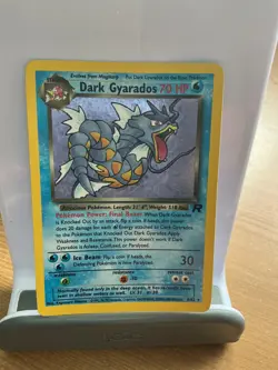 Rare Pokemon Dark Gyarados Holo Card 8/82 WOTC Team Rocket Very Good LP Conditio - Image 1