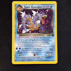 Pokemon Dark Gyarados 8/82 Team Rocket Prerelease Holo Rare 2000 4 - Image 1