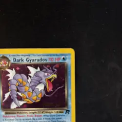Pokemon Dark Gyarados 8/82 Team Rocket Prerelease Holo Rare 2000 4 - Image 4