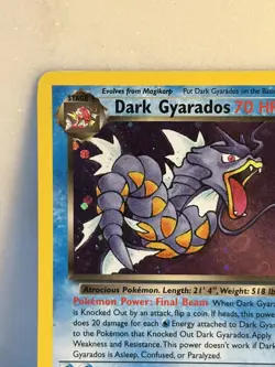 Pokemon TCG Dark Gyarados Team Rocket 8/82 Holo Rare LP - Image 4