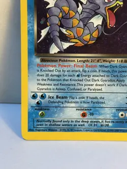 Pokemon TCG Dark Gyarados Team Rocket 8/82 Holo Rare LP - Image 5