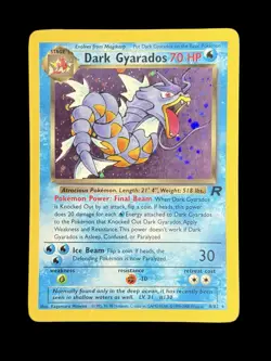 Pokemon TCG Dark Gyarados 8/82 Team Rocket Holo Rare Unlimited WOTC Vintage - Image 1