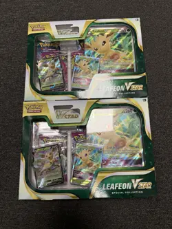 Pokemon TCG Leafeon v Star Special Collection Box New Sealed X2 ✅📦🏠 - Image 3